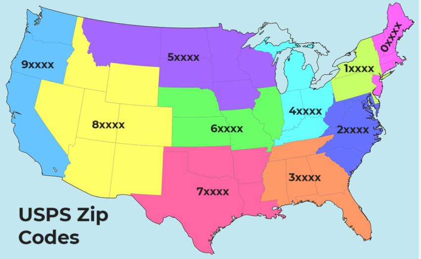 41,704 ZIP Codes - U.S. Postal Facts